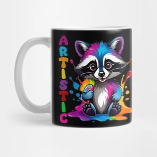 artistic raccoon Mug